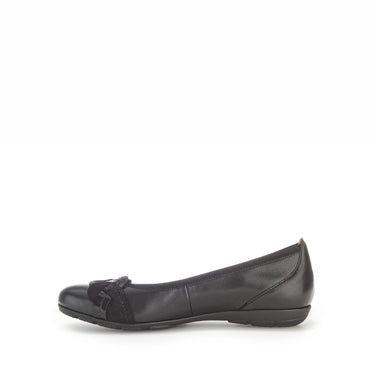 Ballerine noir en plain leather