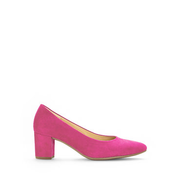 Escarpins pinks en cuir velours