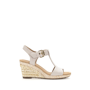 Sandales sables en cuir velours