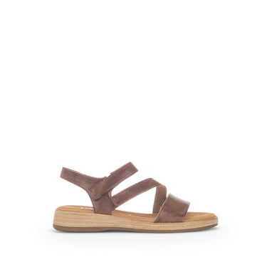 Sandales cognac en cuir