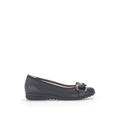 Ballerines noires en cuir