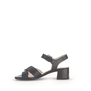 Sandales noires en cuir