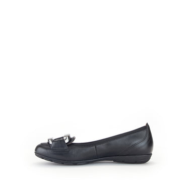 Ballerines noires en cuir