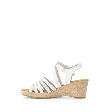 Sandales blanches en cuir