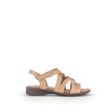 Sandales cognac en cuir