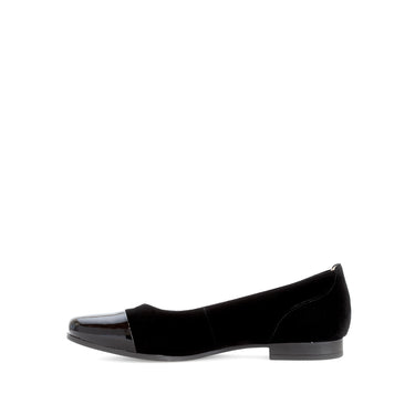 Ballerines noires en combinaison cuirs