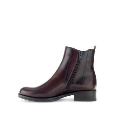 Bottines cognacs en cuir lisse