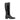 Bottes noires en cuir lisse