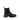 Bottines noires en cuir lisse