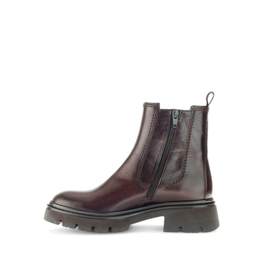 Bottines cognacs en cuir lisse