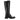 Bottes noires en combinaison cuir/textile