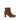 Bottines cognac en velours