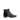 Bottines noires en combinaison cuirs