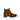 Bottines cognac en cuir velours