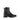 Bottines noires en cuir lisse