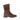 Bottines Mids cognacs en cuir velours