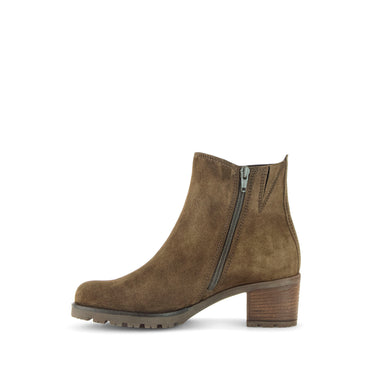 Bottines vertes en cuir velours