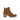 Bottines cognac en cuir velours