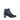 Bottines noires en cuir lisse