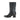 Bottines Mids noires en cuir lisse