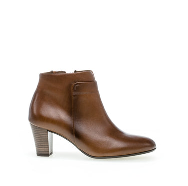 Bottines sattels en cuir lisse