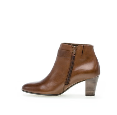 Bottines sattels en cuir lisse