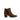 Bottines cognac en cuir velours