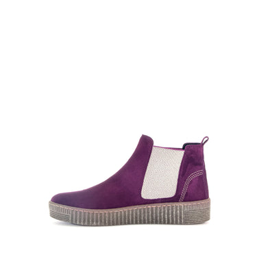 Bottines violettes en velours