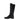 Bottes noires en cuir lisse