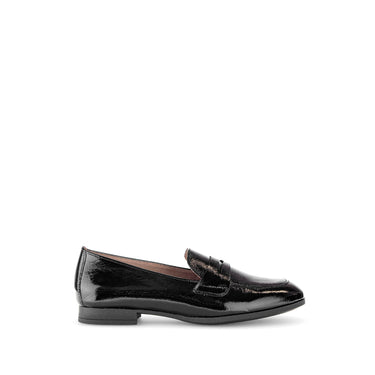 Mocassins noirs en cuir vernis