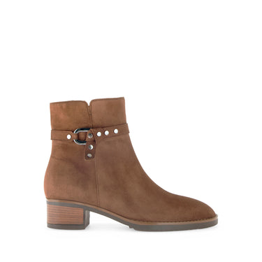 Bottines cognacs en velours