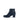 Bottines marine en cuir lisse