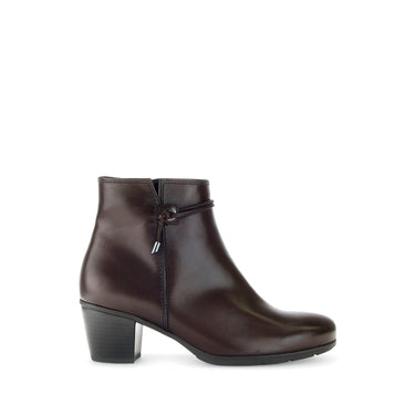 Bottines marrons en cuir lisse