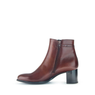 Bottines sattel en cuir lisse