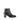 Bottines noires en cuir lisse