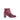 Bottines rouges en cuir lisse