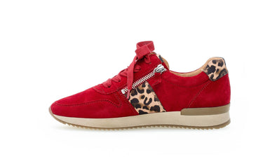 Sneakers rouges en velours