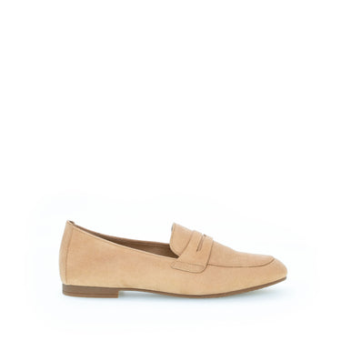 Mocassins caramel en cuir