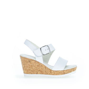 Sandales blanches en cuir