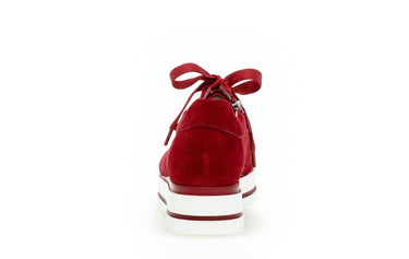 Baskets rouges en cuir