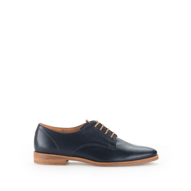 Derbies bleus en cuir