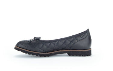 Ballerines noires en cuir