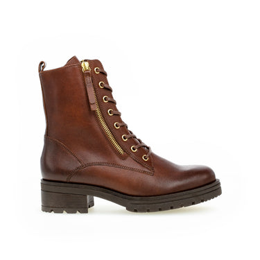 Bottines cognac en cuir