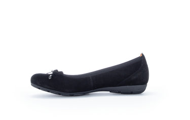 Ballerines noires en cuir