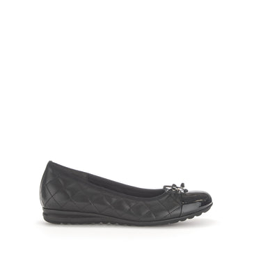 Ballerines noires en cuir