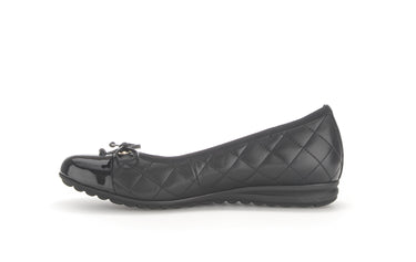 Ballerines noires en cuir