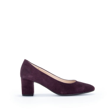 Escarpins bordeaux en cuir