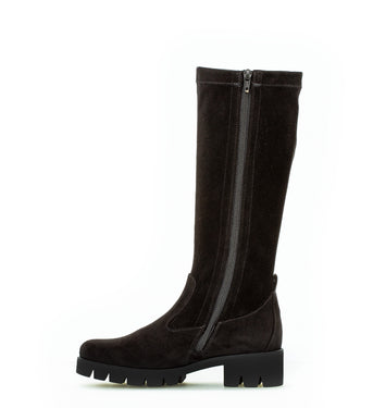 Bottes noires en textile