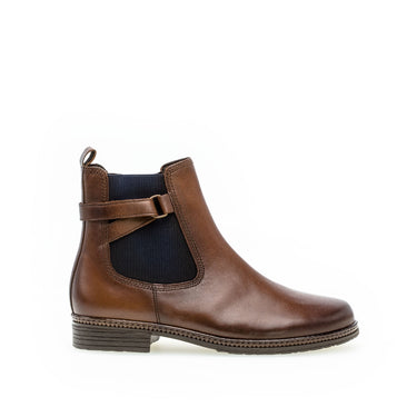 Bottines cognac en cuir