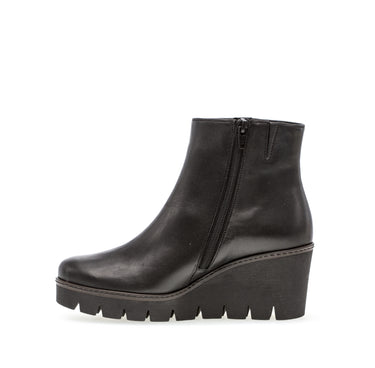 Bottines noires en cuir